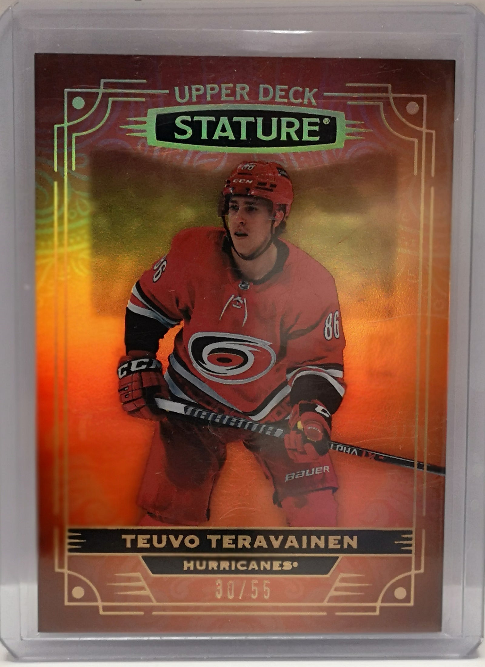Teuvo Teravainen #34 30/55 Upper Deck Stature
