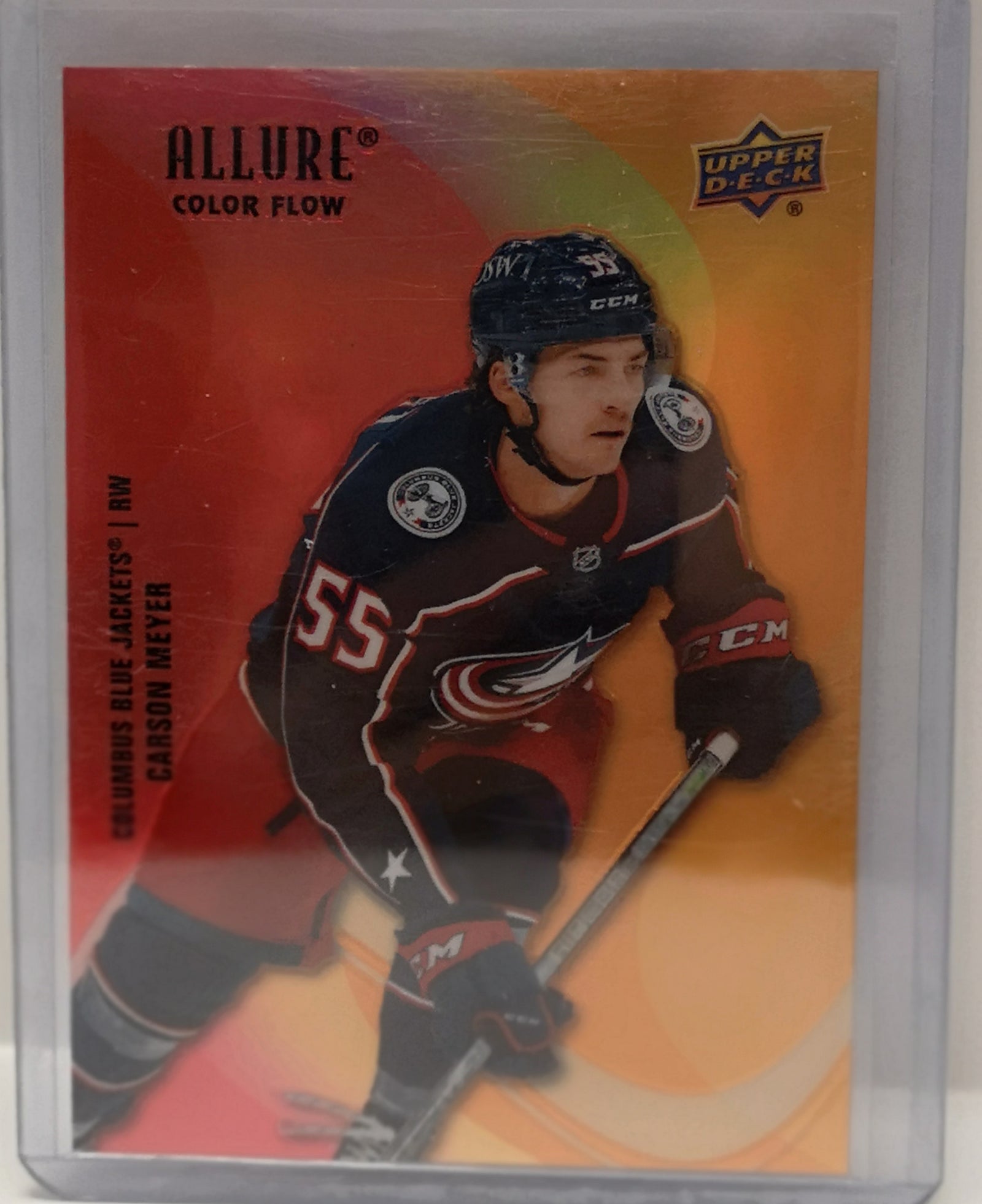Carson Meyer [Red Orange] #SF-47 2022 Upper Deck Allure Color Flow