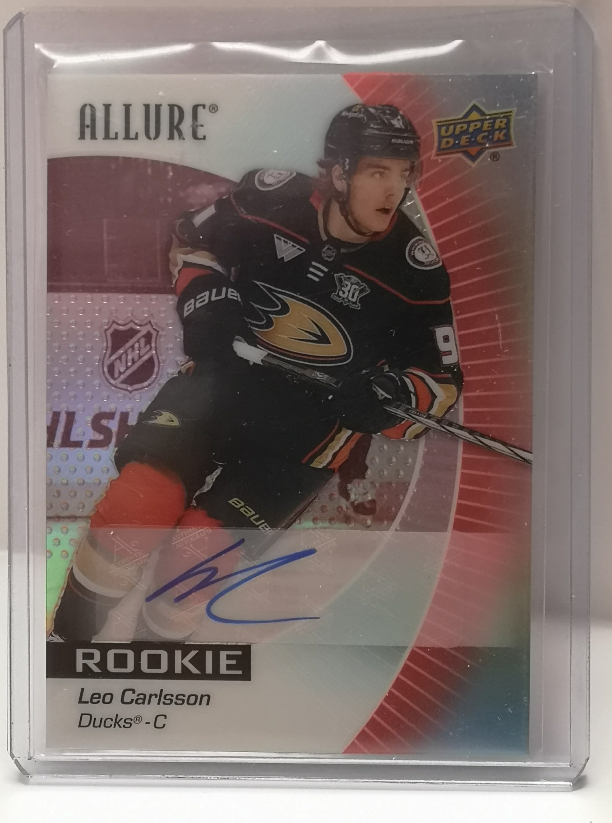 Leo Carlsson [Blue Line Red Rainbow Autograph] #114 2023 Upper Deck Allure