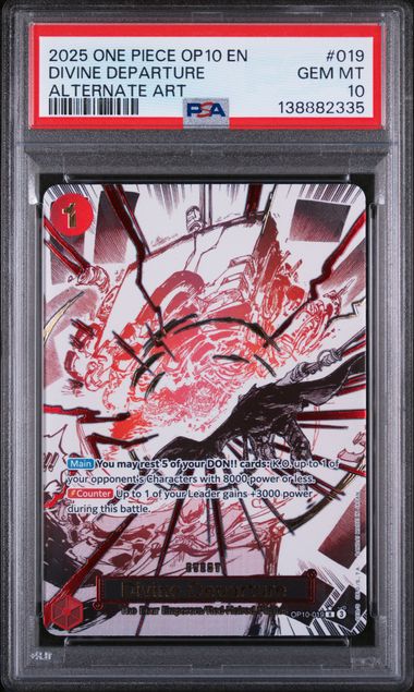 PSA 10 Divine Departure #OP10-019 (Cabinet)
