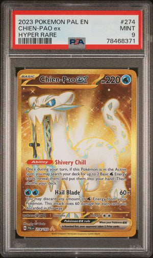 PSA 9 Chien-Pao Paldea #274 Evolved Hyper Rare