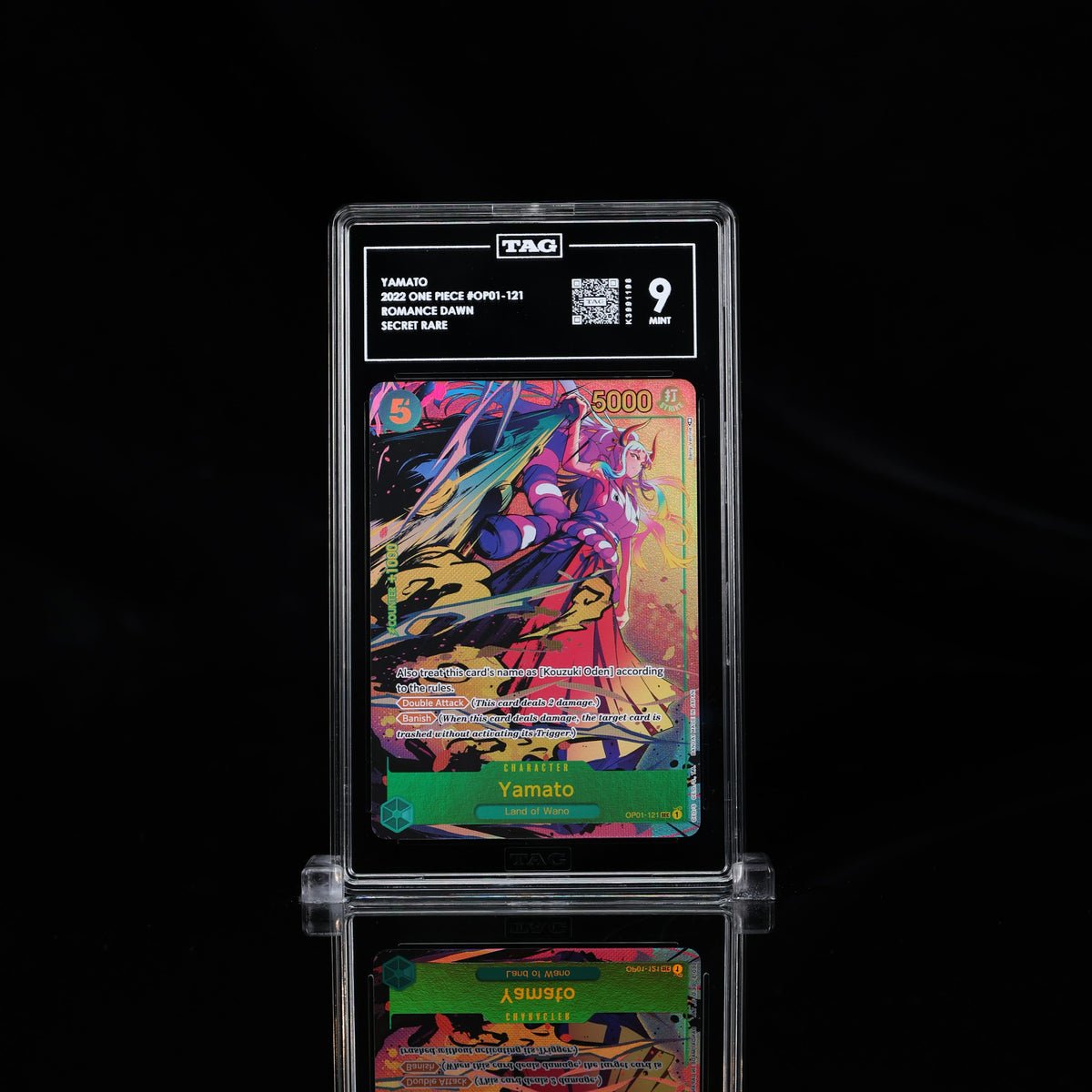 TAG 9 Yamato #op01-121 Romance Dawn Secret Rare (Cabinet)