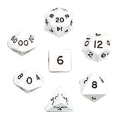 Jumbo Dice 7pc Set White