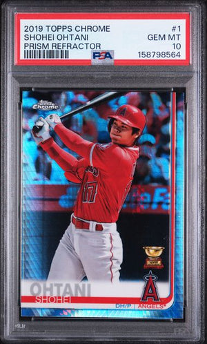 PSA 10 SHOHEI OHTANI #1 PRISM REFRACTOR 2019 TOPPS CHROME (Cabinet)