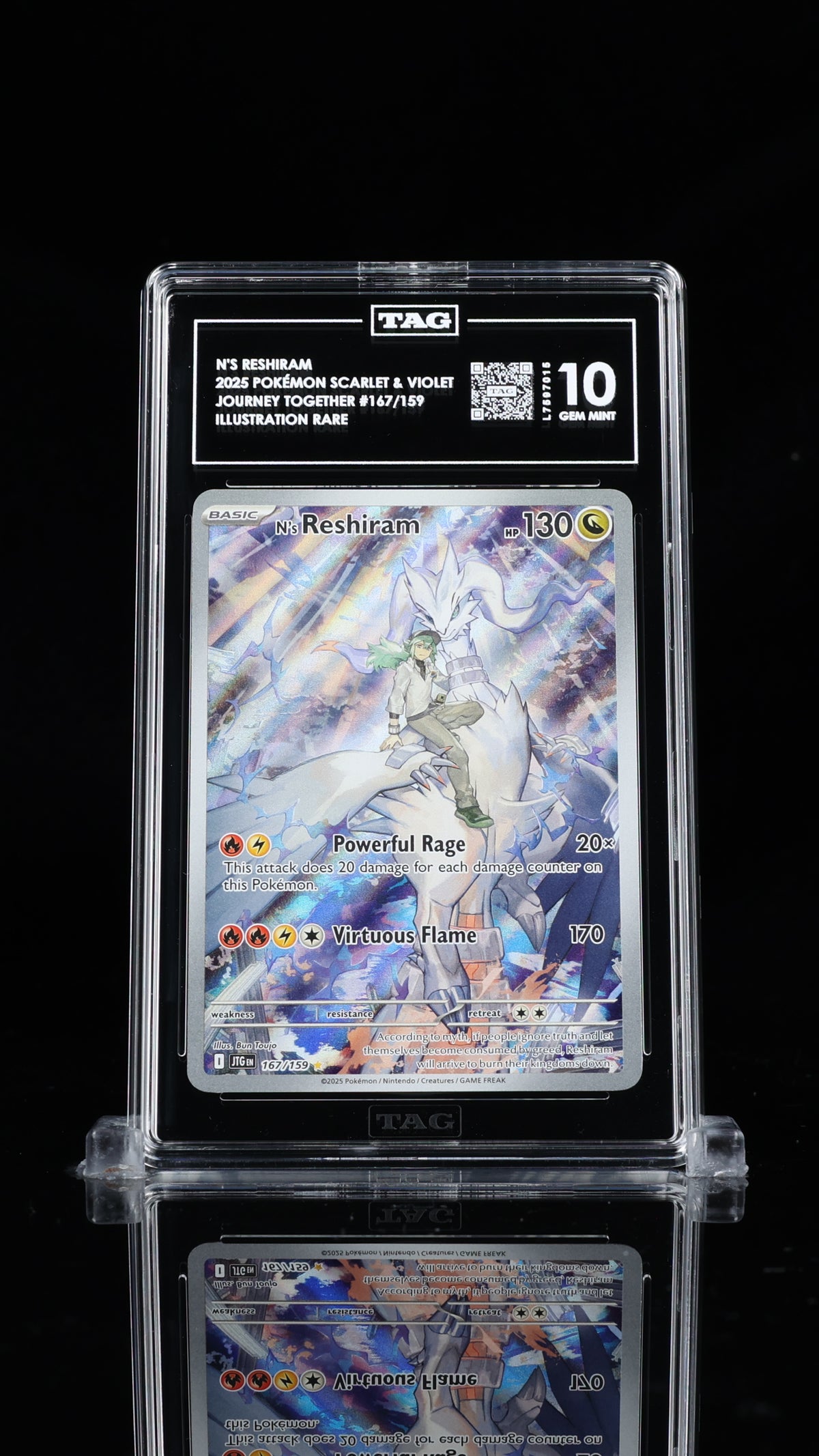 TAG 10 N's Reshiram #167 Journey Together (Cabinet)
