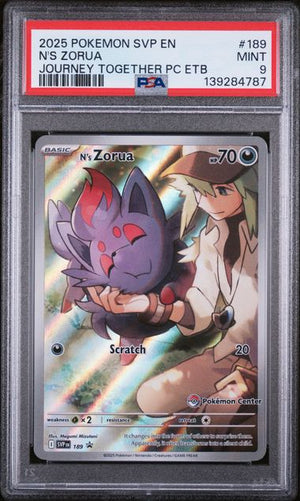 PSA 9 N's Zorua - 189 (Pokemon Center Exclusive) (189) Promo Holofoil (Cabinet-NM)