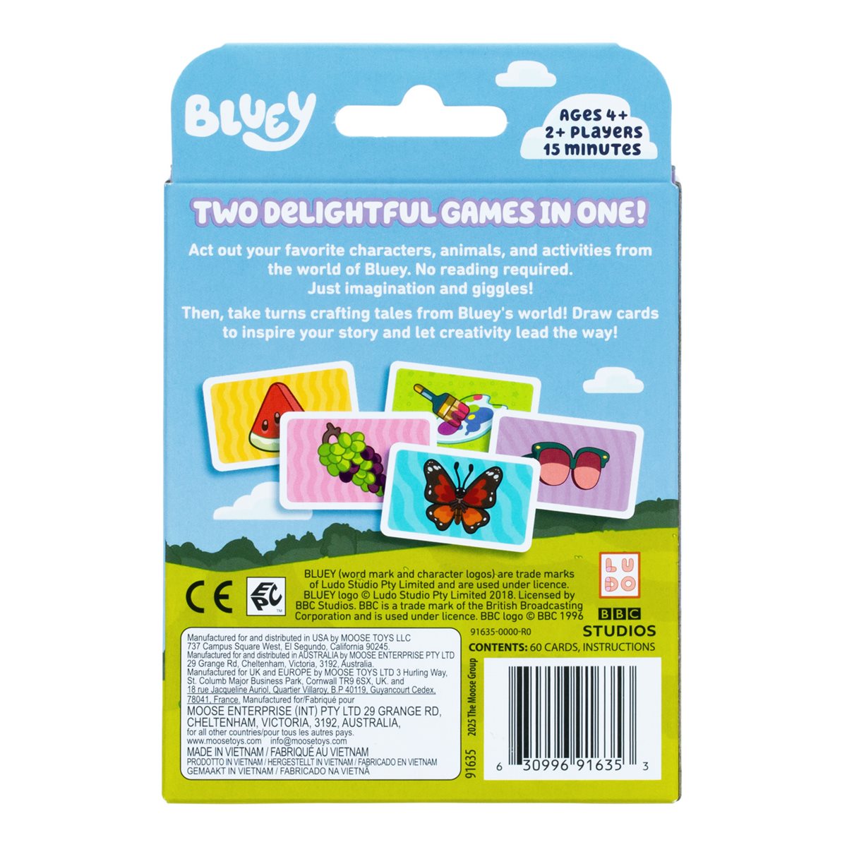 Bluey: Card Games- Charades