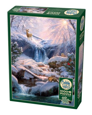 Mystic Falls In Winter Puzzle 1000 Piece