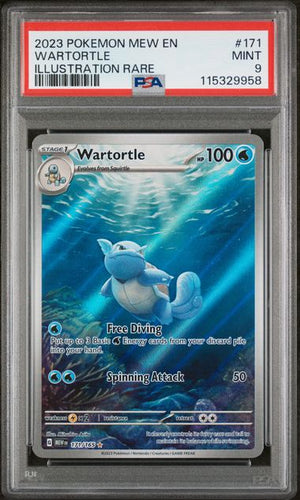 PSA 9 Wartortle #171 151 (Cabinet)