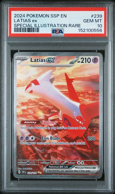 PSA 10 Latias ex #239 SIR Surging Sparks (Cabinet)