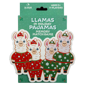 Llamas In Holiday Pajamas: Memory Card Game