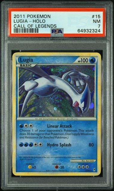 PSA 7 Lugia #15 Call Of Legends Holo (Cabinet)