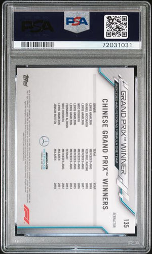 PSA 10 Lewis Hamilton #135 Formula 1 Refractor (Cabinet)