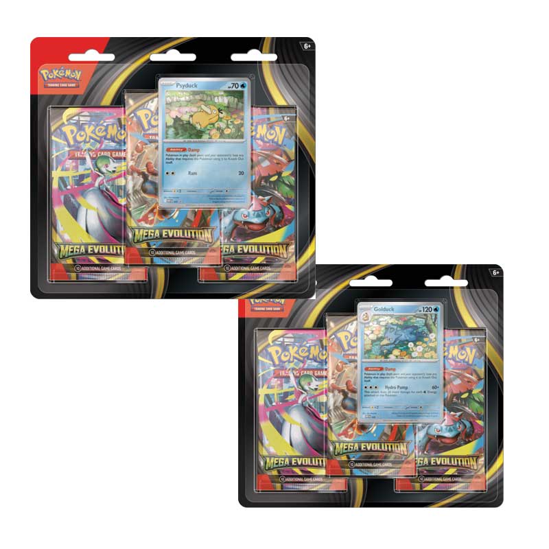 Pokemon ME01 Mega Evolution 3 Pk Blister (Golduck) LIM 3