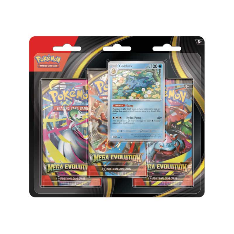 Pokemon ME01 Mega Evolution 3 Pk Blister (Golduck) LIM 3