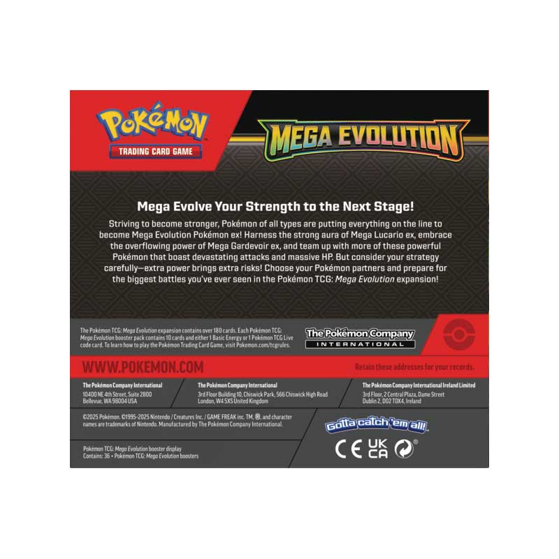 Pokemon ME01 Mega Evolution Booster W/Topper  LIMIT 1