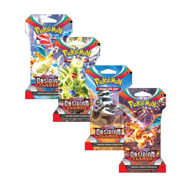 Pokémon SV 3 Obsidian Flames Sleeved Booster