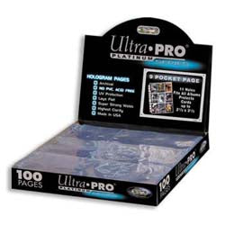 Ultra Pro Pages 9 Pocket Platinum 100ct