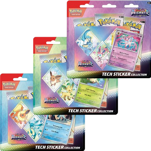 Limit 3 Pokémon SV08.5 Prismatic Evolutions Tech Stickers Glaceon