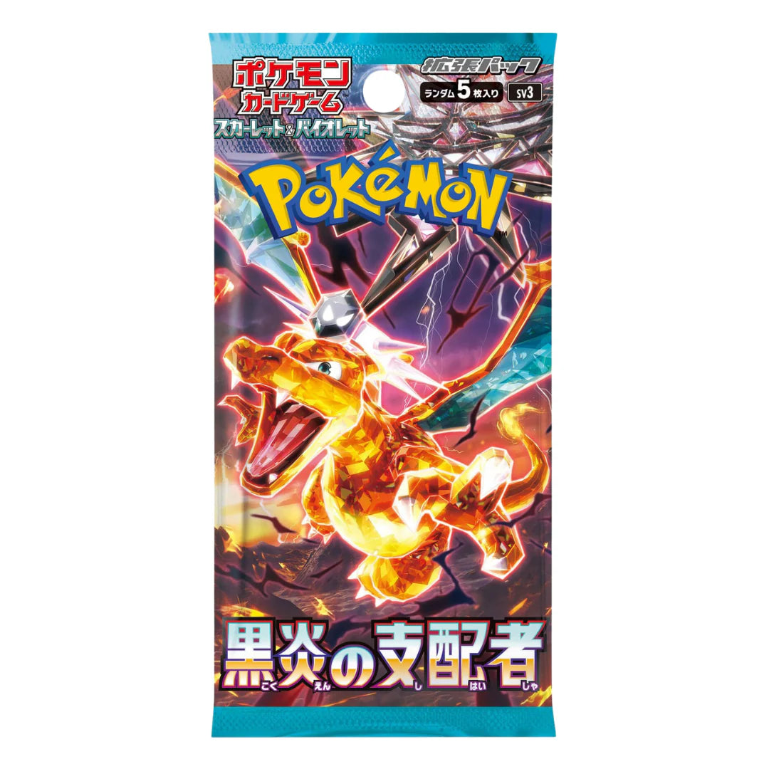 Pokémon SV3 Ruler of Black Flame Booster Box Japanese Single Packs