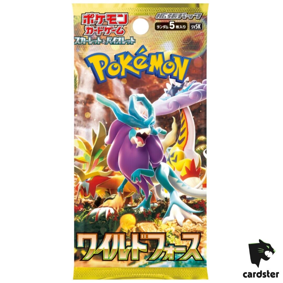 Pokémon SV5K Wild Force Booster Box Singles Japanese Limit 5