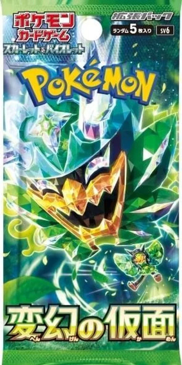Pokémon SV6 Mask of Change Booster Box Japanese Singles Limit 5