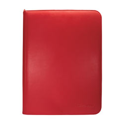 Pro Binder 9 Pocket Vivid Zippered Red