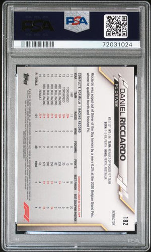 PSA 10 Daniel Ricciardo #182 Formula 1 Refractor (Cabinet)