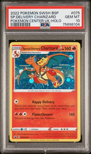 PSA 10 Special Delivery Charizard #swsh075 (Cabinet)