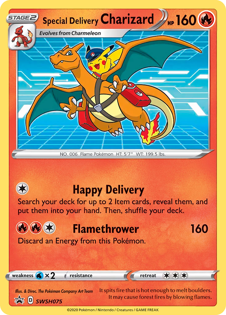 Special Delivery Charizard (SWSH075)/307 Promo