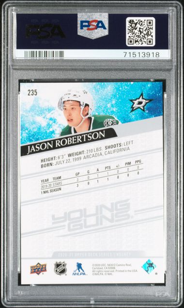 PSA 10 Jason Robertson #235 Young guns (Cabinet)