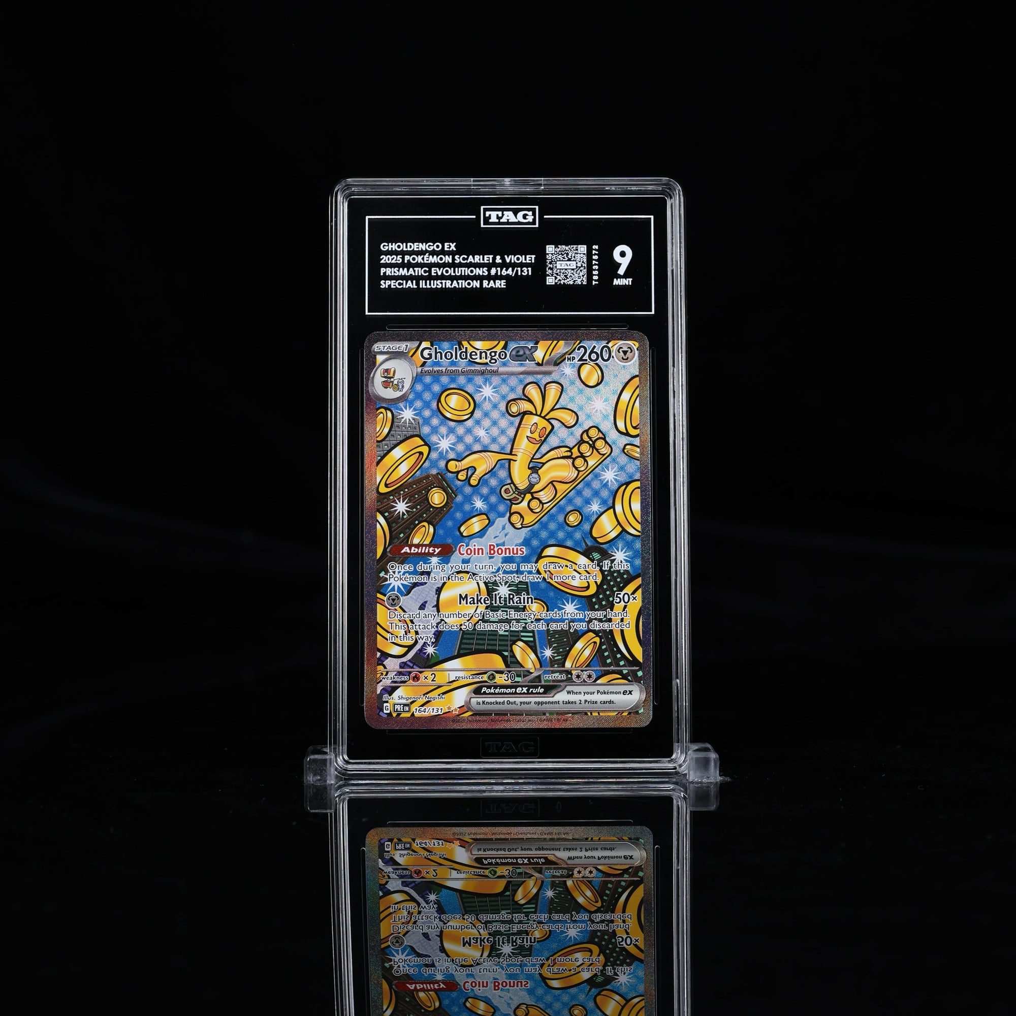 TAG 9 Gholdengo #164 prismatic evolutions (Cabinet)