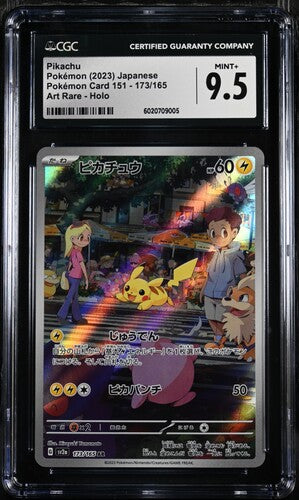 CGC 9.5 Pikachu JPN 151 #173/165 (Cabinet)