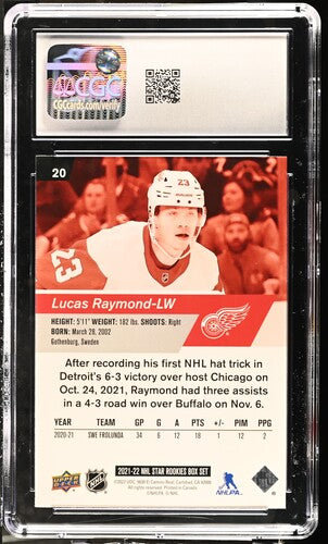 CGC 10 Lucas Raymond Nhl Star Rookies #20