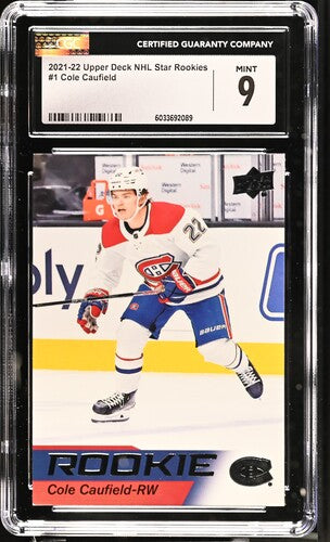 CGC 9 Cole caufield NHL star rookies #1