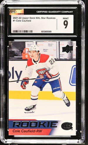CGC 9 Cole caufield NHL star rookies #1