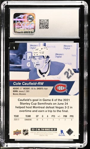CGC 9 Cole caufield NHL star rookies #1