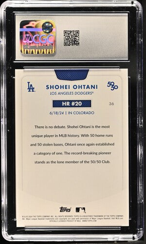 CGC 9 Shohei Ohtani Topps 50/50 #36