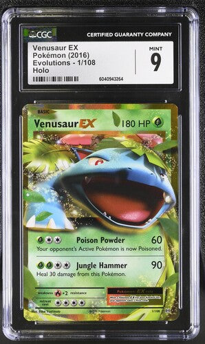 CGC 9 Venusaur #1 XY evolutions (Cabinet)