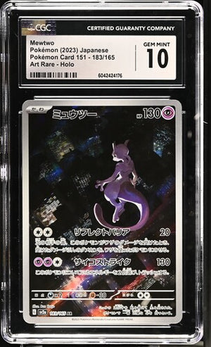 CGC 10 Mewtwo #183 JPN 151  (Cabinet)