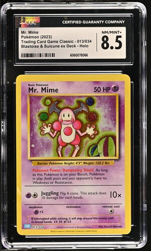 CGC 8.5 Mr. Mime #13 (Cabinet)
