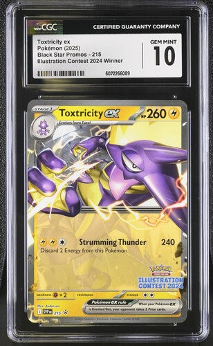 CGC 10 Toxtricity #215 Illustration Contest (Cabinet)
