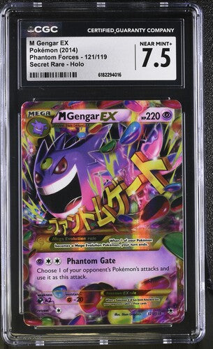 CGC 7.5 Gengar #121 Phantom Forces Secret Rare Holo (Cabinet)