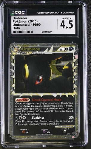 CGC 4.5 Umbreon (Prime) #86 Undaunted Holo (Cabinet)