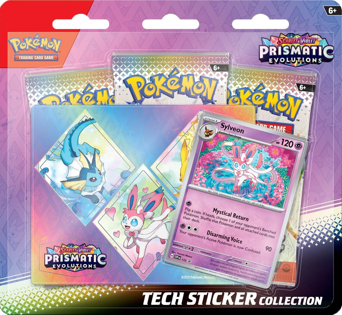 Pokémon SV08.5 Prismatic Evolutions Tech Stickers Sylveon Limit 3