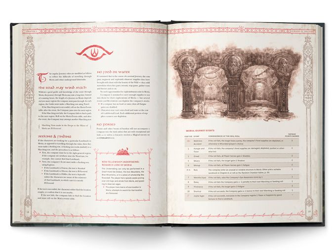 The Lord of The rings RPG 5E Moria Shadow of Khazad-DUM HC