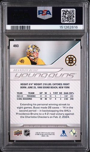 PSA 9 Brandon Bussi #493 Exclusives 11/100 (Cabinet)