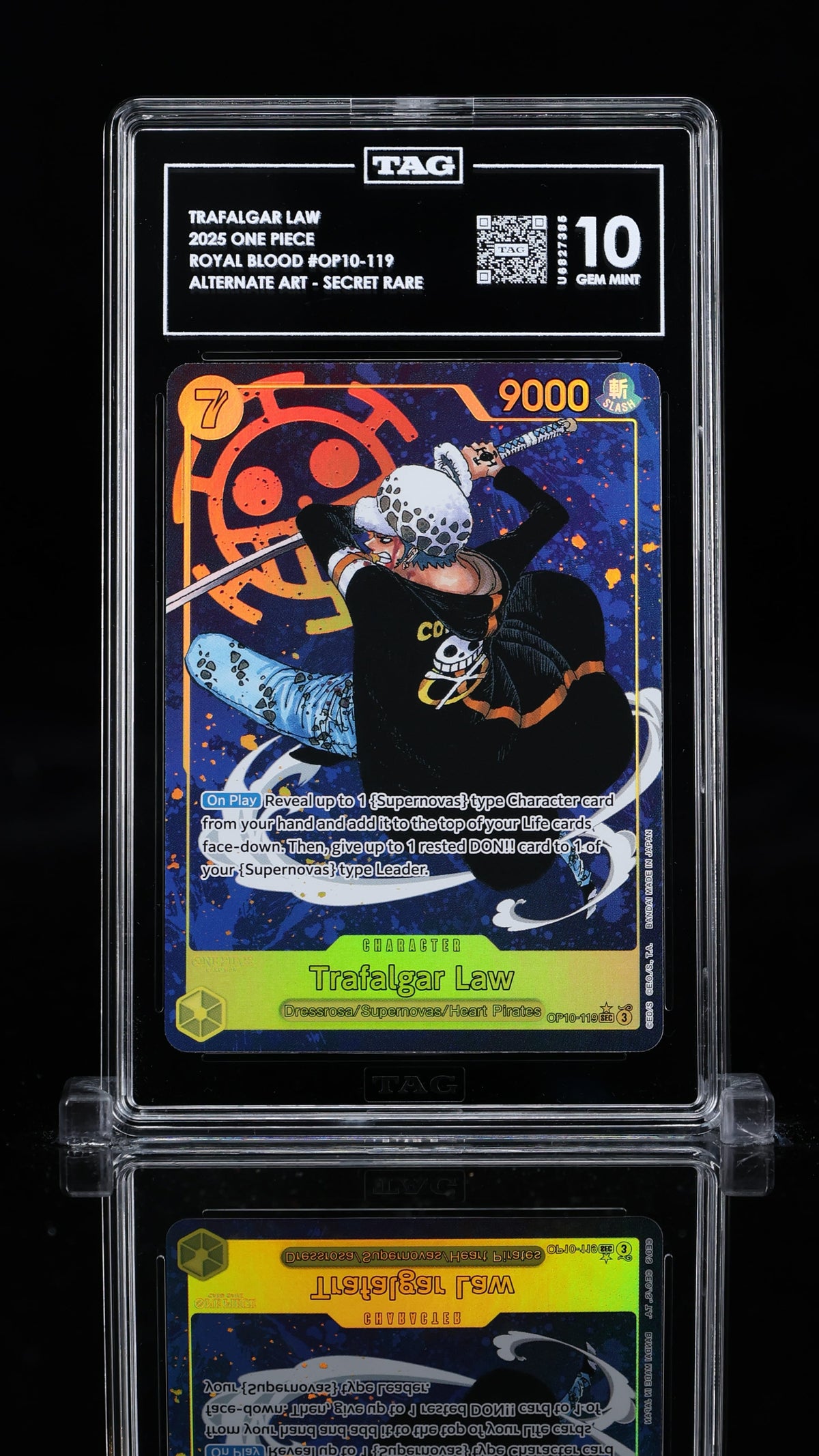 TAG 10 Trafalgar Law #op10-119 Royal Blood Secret Rare (Cabinet)