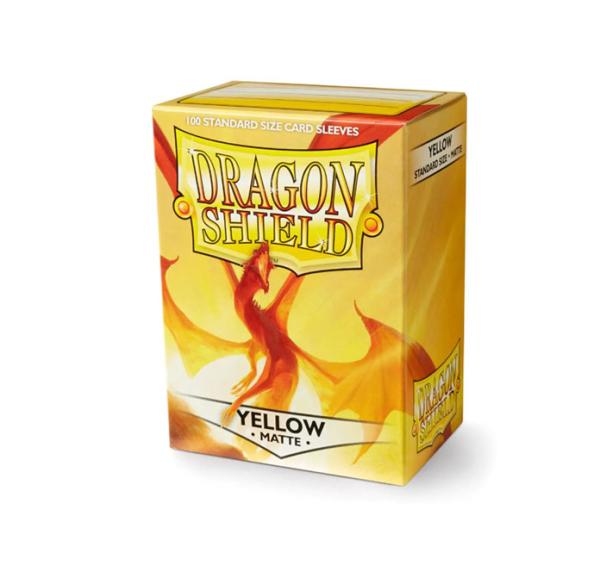 Dragon Shield Sleeves Matte Yellow Elichaphaz 100ct