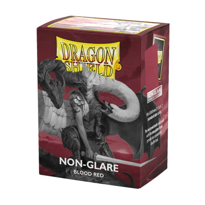 Dragon Shield Sleeves Matte Non-Glare Blood Red 100ct